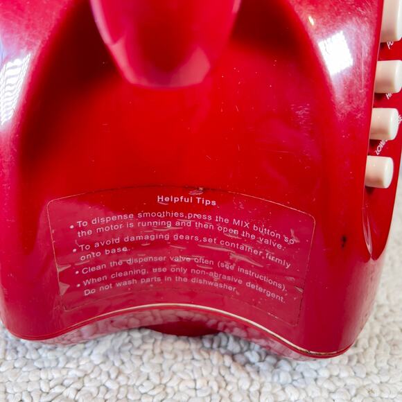 Back To Basics Smoothie Pro 600 Blender Drink Maker Dispenser Pulse Red Protein - Picture 3 of 16